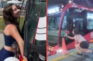 Mujer se casó con un TransMilenio y contó qué ruta es su padrino de bodas