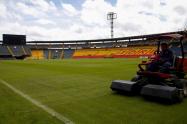 Grama del estadio El Campín