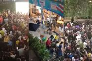 Hinchas armaron el desorden en Bogotá