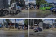 Tubería rota provoca inundación en Fontibón: caos en calles y vecinos afectados