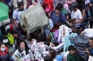 Comercio informal en San Victorino