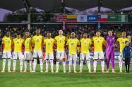 Selección Colombia sub-20 debutando en el Mundial