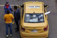 Taxistas en Bogotá