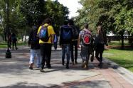 Estudiantes universitarios en la Universidad Nacional