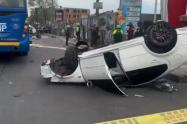 Accidente en avenida Mutis de Bogotá