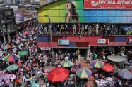 Comerciantes informales en San Victorino