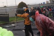Disturbios cerca de embajada EE.UU. Bogotá