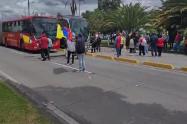 Manifestación en avenida El Dorado 10-10