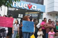Protesta de usuarios de la Nueva EPS en Bucaramanga