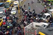 Trancones en Suba el 8 de octubre