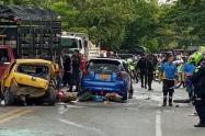 Accidente en vía Bogotá-Girardot