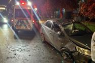 Siniestro vial ocurrido en la avenida Esperanza con calle 112, en la localidad de Fontibón