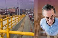 Soacha estrena puente con fallas y rampa que parece pista atlética