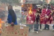 Fogata y protesta en Chapinero vecinos con el susto en la nuca
