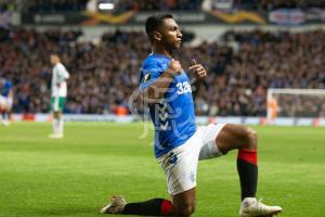 Alfredo Morelos, delantero del Rangers de Escocia 