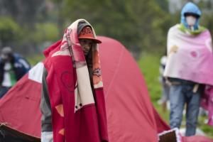 Migrantes venezolanos en Bogotá