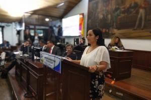 Concejal del Polo democrático Xinia Navarro