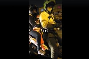 Policía infringiendo la ley
