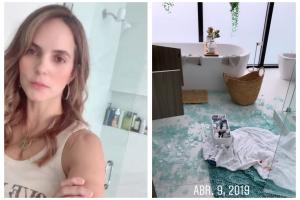 Catalina Aristizabal sufrió accidente en el baño de su casa.