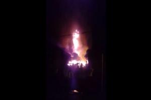 Incendio en Mesitas del Colegio