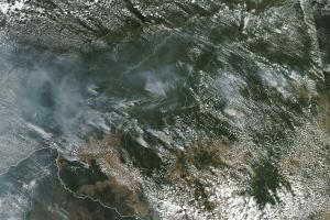 Incendios forestales en la Amazonia, tomados por la Nasa.