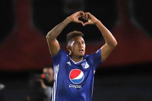 José Ortíz, goleador de Millonarios