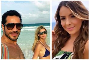 Sandra Mazuera y Pedro Palacio con su exnovia