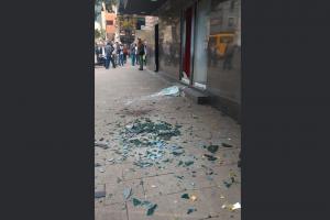 Detonación en la sede de Davivienda de Avenida Chile
