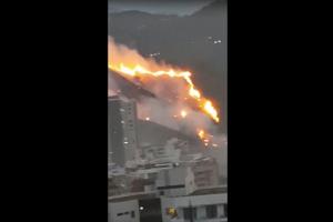 Incendio forestal en Cali