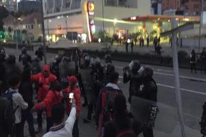 Enfrentamiento en la Javeriana