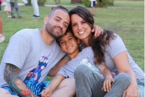 Nacho y su esposa Inger Mendoza
