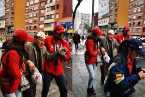 Hombre agredido en Bogotá