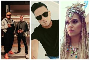 Silvestre Dangond junto a Zion y Lennox y Giselle Lacouture Pacini