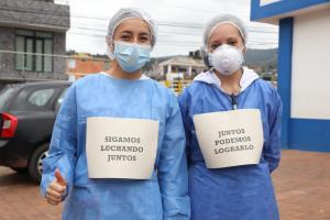 Médicos en Cundinamarca que hacen seguimiento a casos de coronavirus.