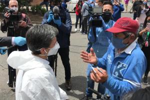 Claudia López visitó la localidad de Antonio Nariño, en alerta por aumento de contagios de COVID-19
