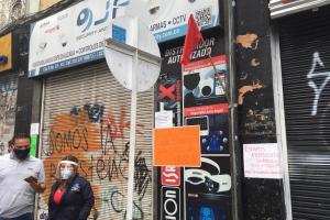 Comerciantes del centro de Bogotá.
