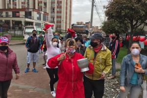 Protestas en Kennedy por falta de alimentos y ayudas durante la cuarentena