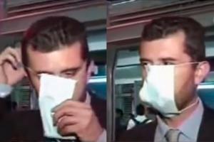 Juan Carlos Vargas, el hombre que se puso mal el tapabocas