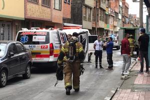 Explosión de caneca con químicos en Bogotá