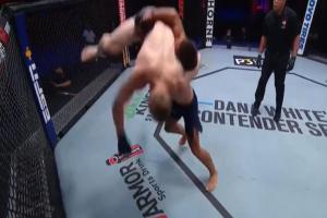 Court McGee se puso la nariz en su sitio en plena pelea.