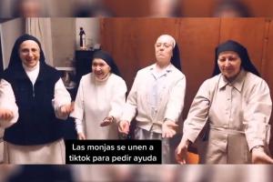 Monjas publican video TikTok para pedir donaciones 