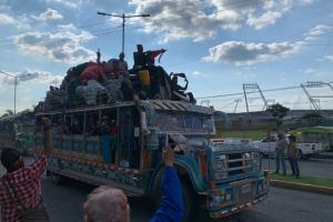 Minga indígena llega a la ciudad de Armenia