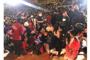 Claudia López en Ciudad Bolívar en evento de navidad