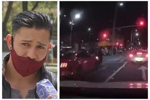 Motociclista arrollado por carro de alta gama en la calle 85