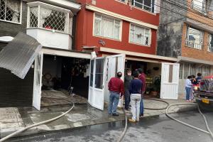 Incendio de vivienda en Bogotá