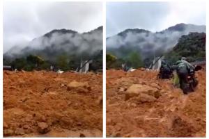 Derrumbe en autopista Medellín – Bogotá en diciembre de 2020