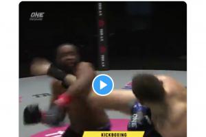 El impresionante nocaut en kickboxing