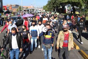 Cuarentena en Bogotá / Protestas de comerciantes en Bogotá por cuarentena
