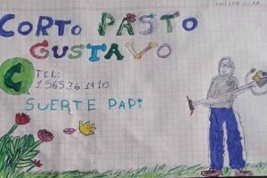 Niña en Argentina hace dibujo para que su padre consiga trabajo