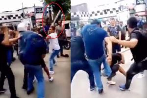 Golpiza a ladrón en Cali
